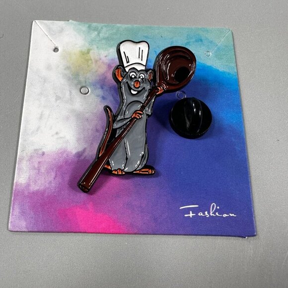 Ratatouille Lapel Pin Mouse Spoon Chef Hat Jewelry Accessories Brooch Badge - Picture 2 of 6